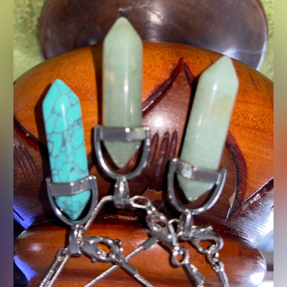 Celestial, Fun, Green & Turquoise Silver Pendant & Necklace’s- 3 Available - Picture 6 of 16